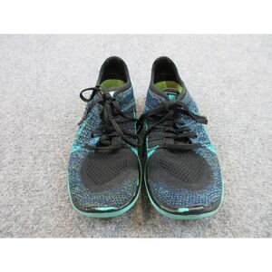 Nike Free 4.0 Shoes Womens Size 7.5 Black Blue Running Shoes 631050-014 Sneakers